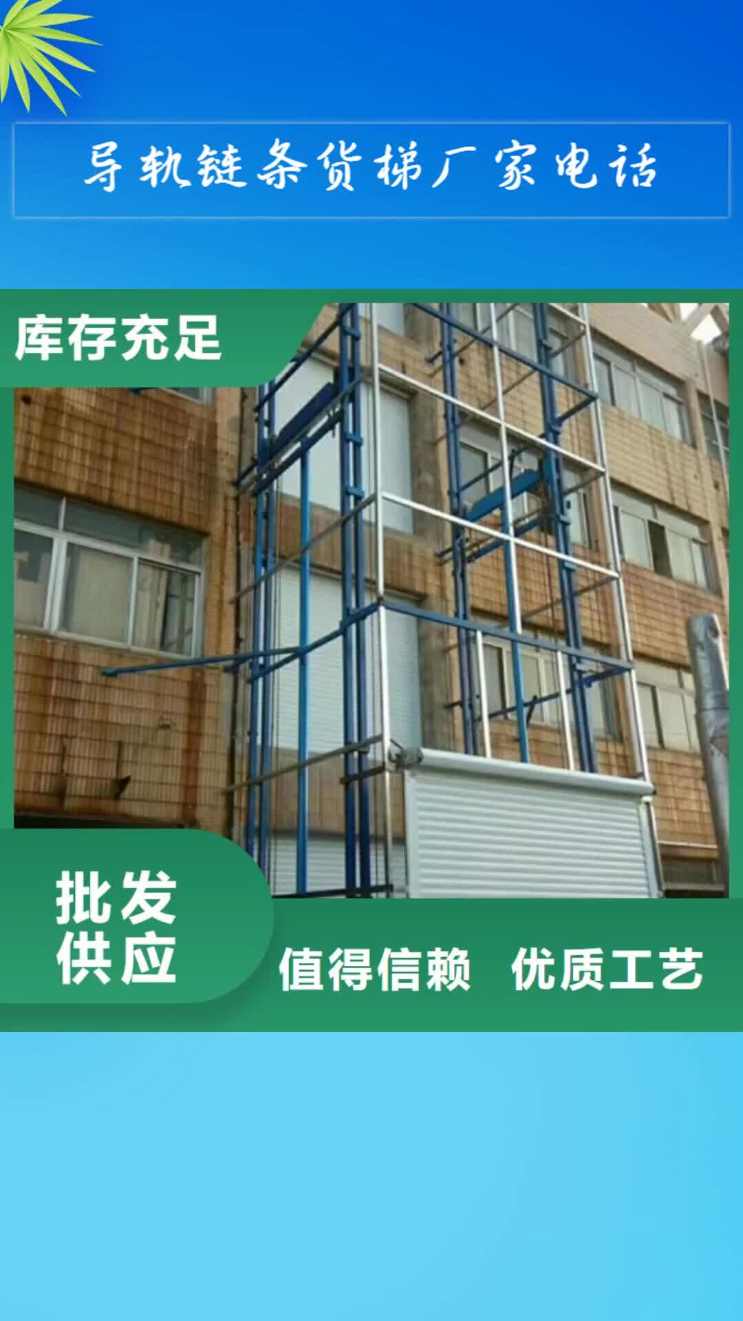 阿坝 导轨链条货梯厂家电话-【导轨式液压升降货梯厂家】应用范围广泛